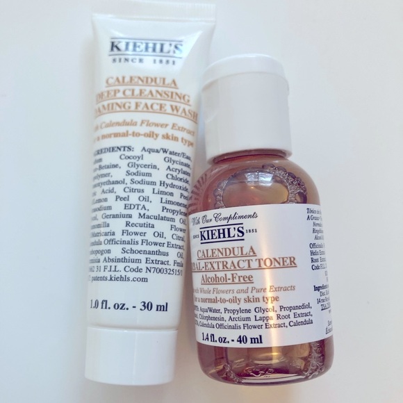 Kiehl's Mini Calendula Face Wash/Cleanser & Toner Set - Picture 2 of 3